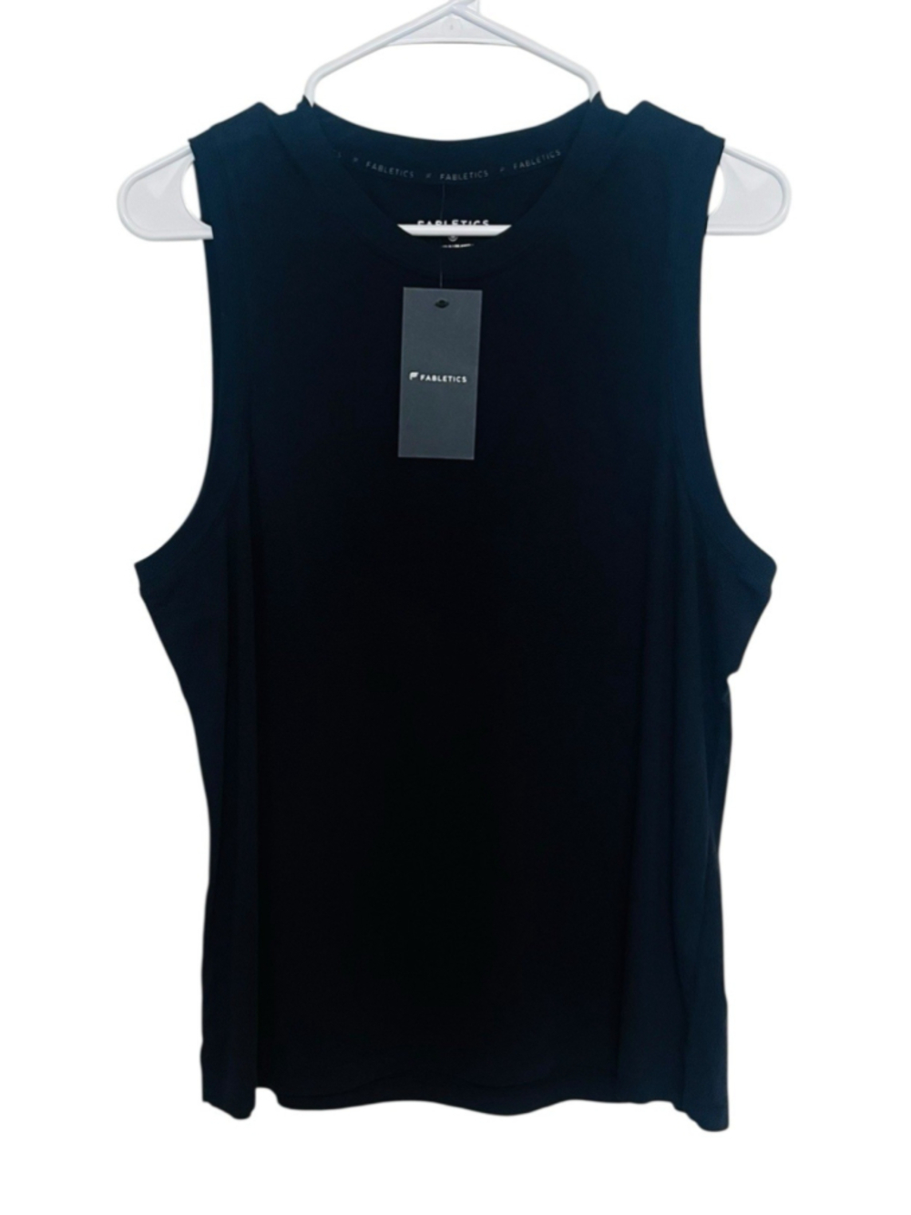 NWT Fabletics Tank Top Women’s Medium Black Sleeveless Athletic Workout Active